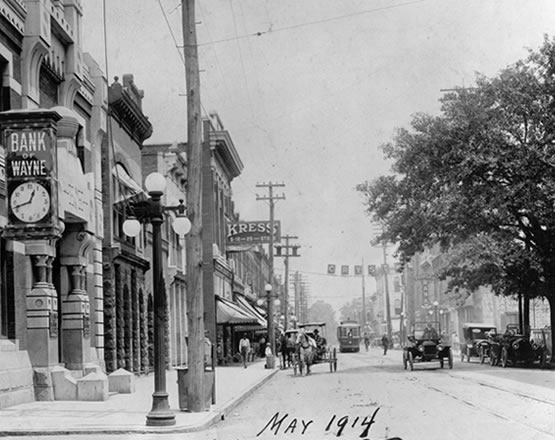 Historical photo of Downtown Goldsboro in the 1900's