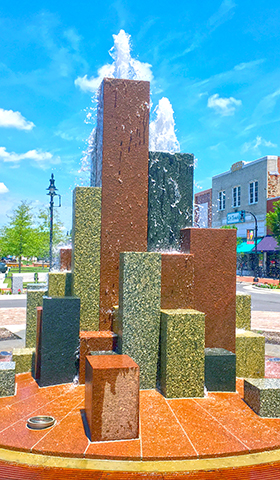 Downtown Fountain on Center St