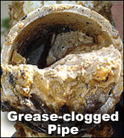 pipe Grease Clogged Pipe