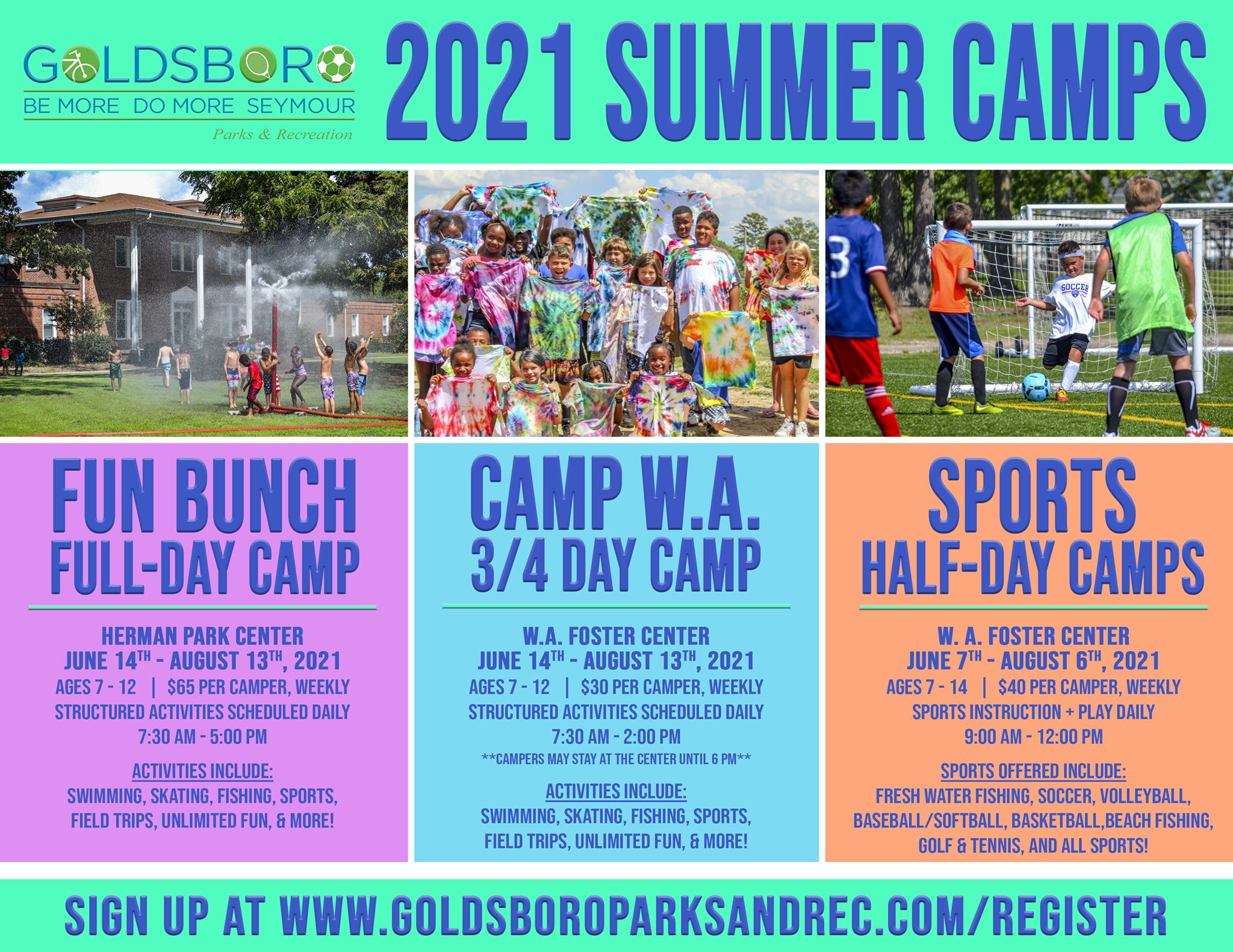 2021 Summer Camps City Of Goldsboro